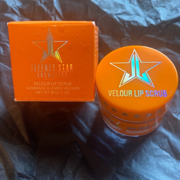 🌈NWT HP RAINBOW SHERBET” VELOUR LIP SCRUB, FROM 2018 SUMMER COLLECTION . JS🌈 - Picture 4 of 16